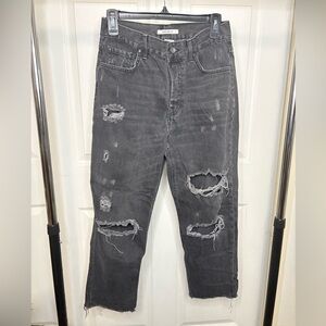 Forever 21 distressed black jeans